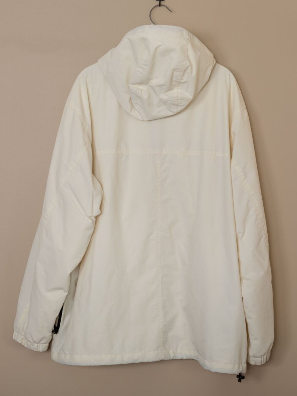 Carhartt WIP Windbreaker Pullover Jacket Mens XXL Cream Off White Anorak Hooded - Picture 3 of 7
